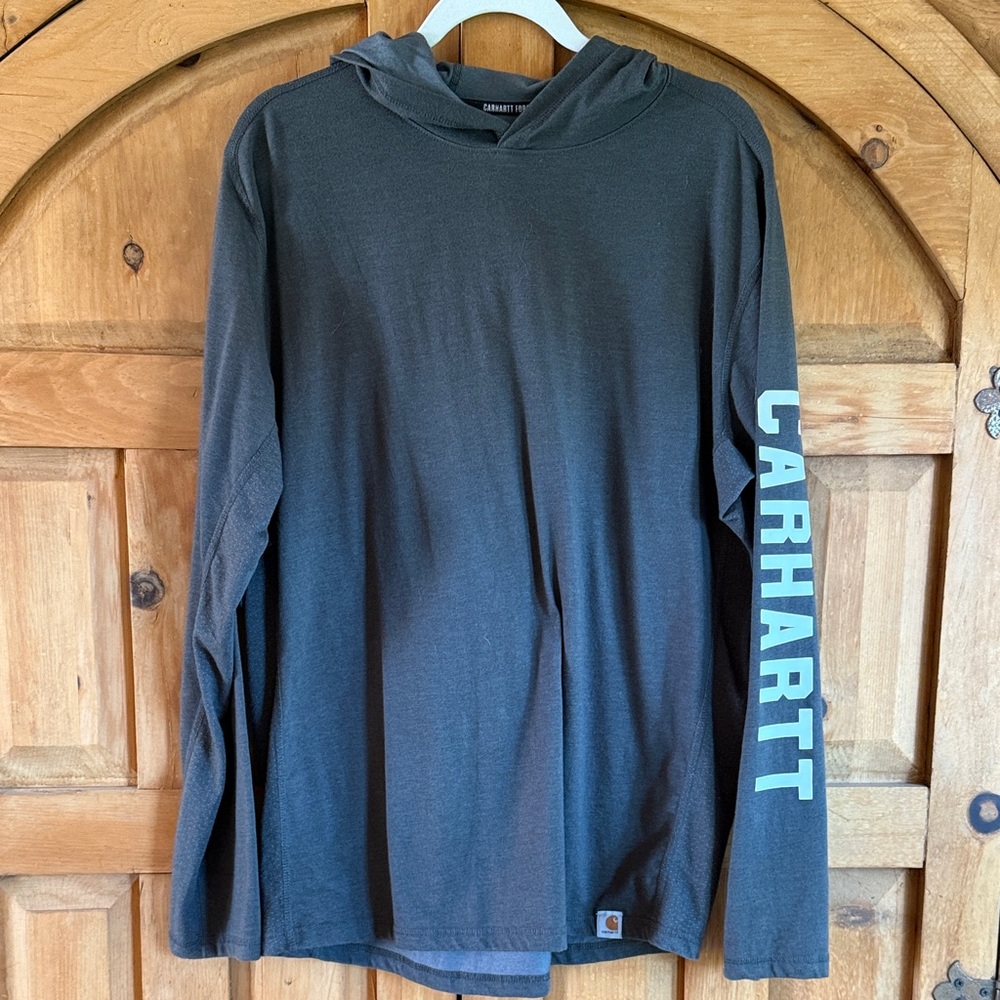 Carhartt Force Men’s Large Long Sleeve Hooded Shirt